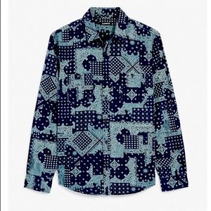 NWT Express Denim Printed Shirt